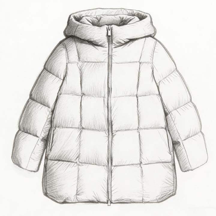 【Montendre】秋冬新款 J 气质95白鹅绒连帽羽绒服时尚经典百搭保暖