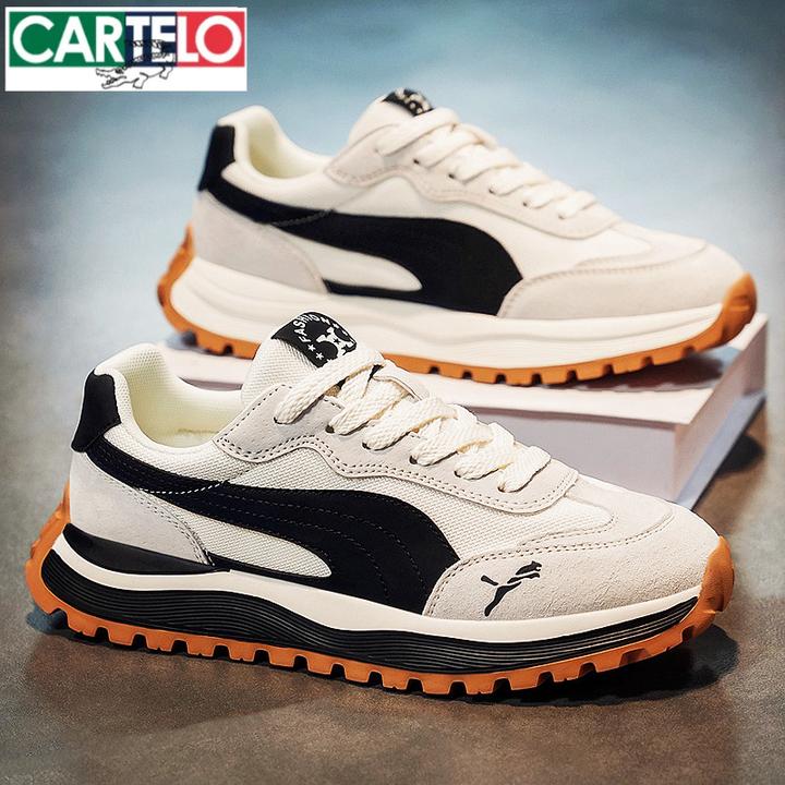 男鞋秋季时尚潮流休闲鞋2025新款阿甘鞋青少年厚底防滑运动鞋