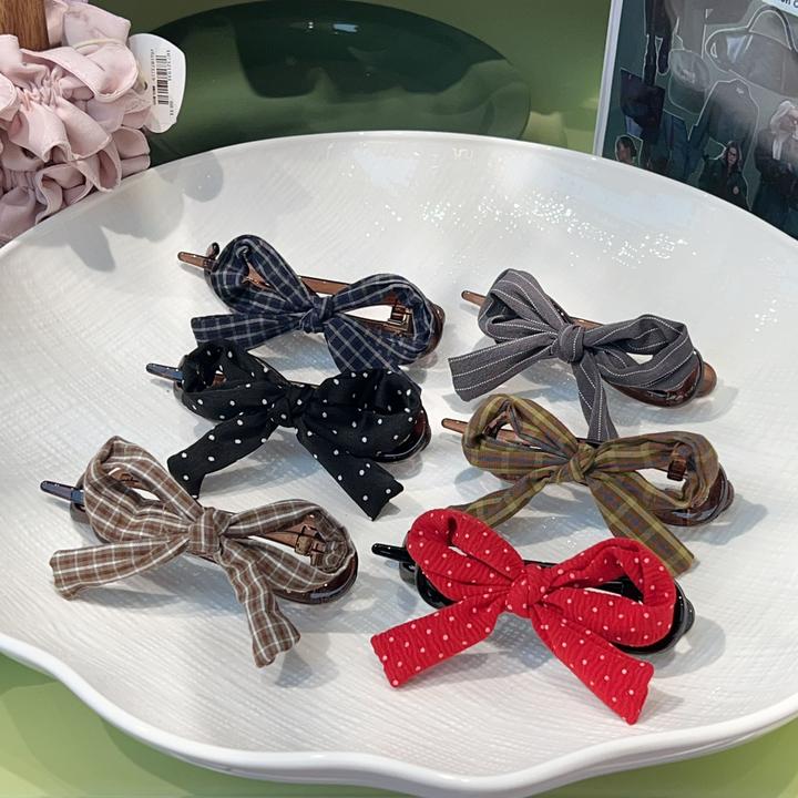 木子秋立体蝴蝶结~韩系简约百搭扭扭夹ins高级感时尚一字夹发饰