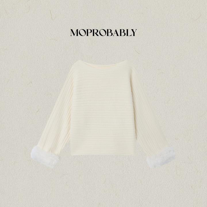 Moprobably李予诺「主旋律」气质温柔百搭套头针织衫L5476202