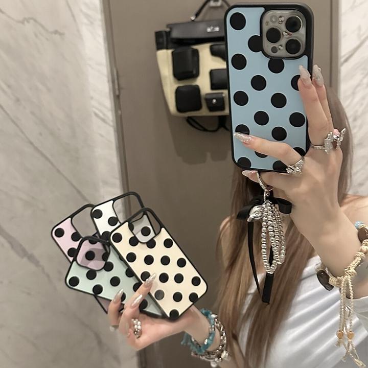新款赵露思明星同款12适用苹果16Pro网红款13波点手机壳15玻璃14