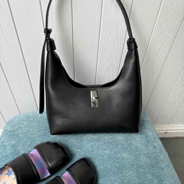 【头层牛皮】一丁小众设计真皮腋下包单肩包复古锁扣法式ins斜挎包