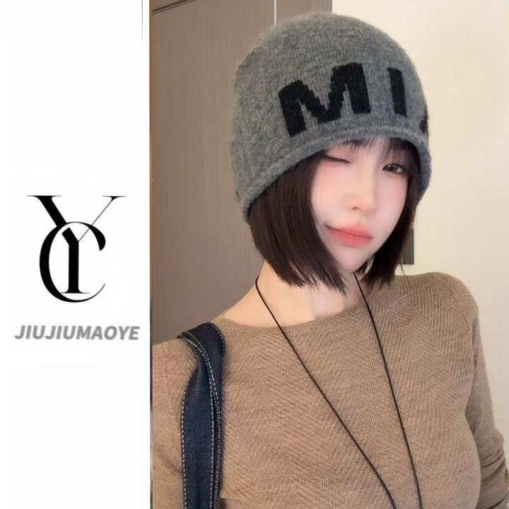 【小头围版】字母秋冬女包头帽2025年秋季帽子贝雷帽中性灰色百搭