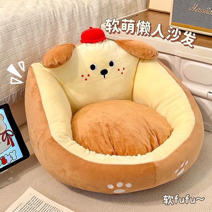 懒人沙发客厅地上单人坐垫窝窝椅阳台榻榻米儿童女生坐靠垫