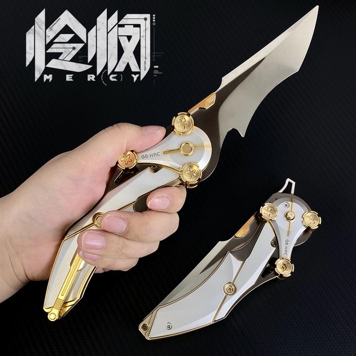 三角洲行动周边近战武器怜悯折叠刀影锋金属玩具模型合金手办