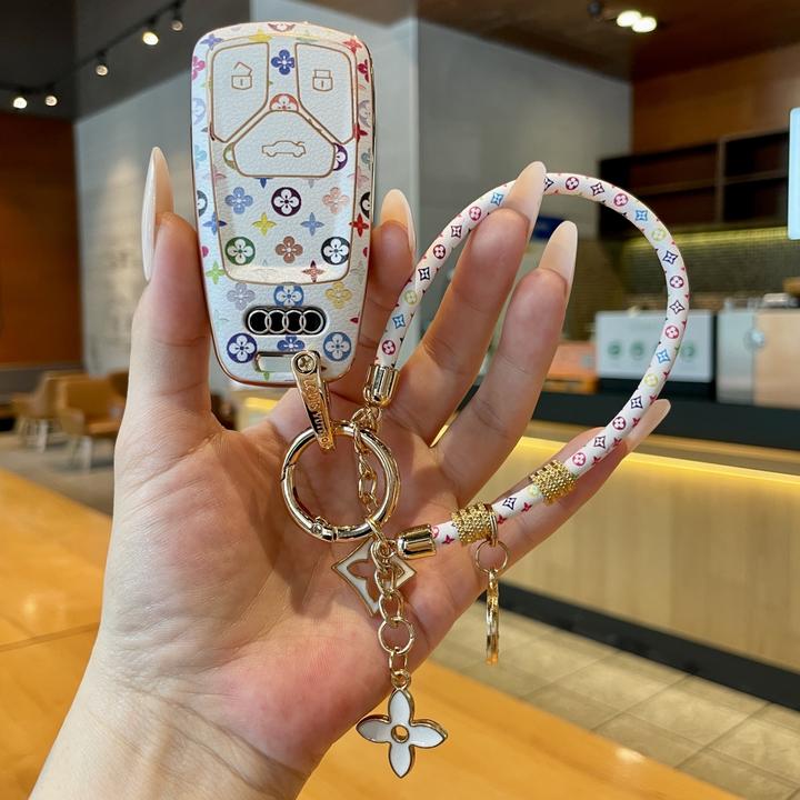 适用奥迪新款A4L钥匙套通用流行Q5L女士欧美a6q3q7奥迪Q5L钥匙套