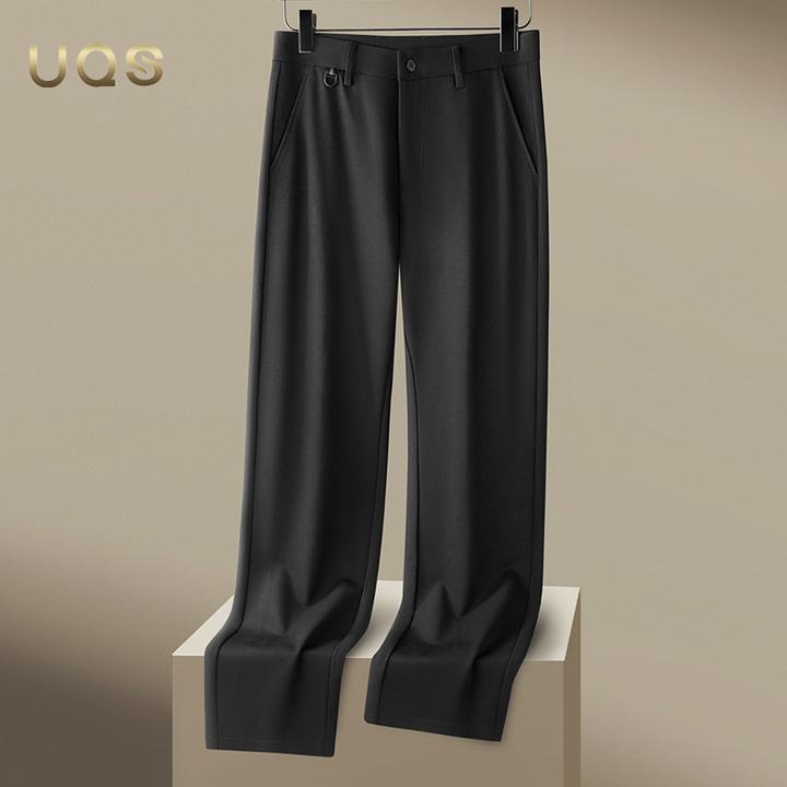 秋季大码男士休闲长裤商务休闲免烫弹力西裤宽松舒适直筒裤百搭款