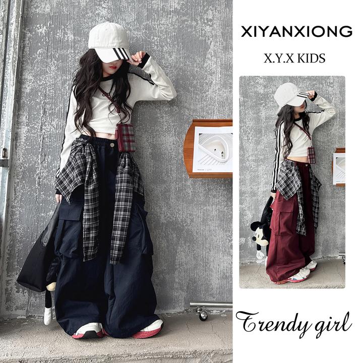 女童炸街套装春秋2025新款大童女装潮酷穿搭儿童装街舞爵士舞服装