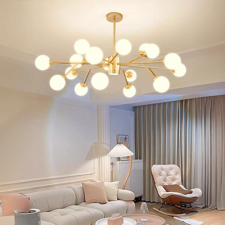 轻奢客厅吊灯2025年新款现代简约餐厅大气大厅灯具魔豆玄关灯