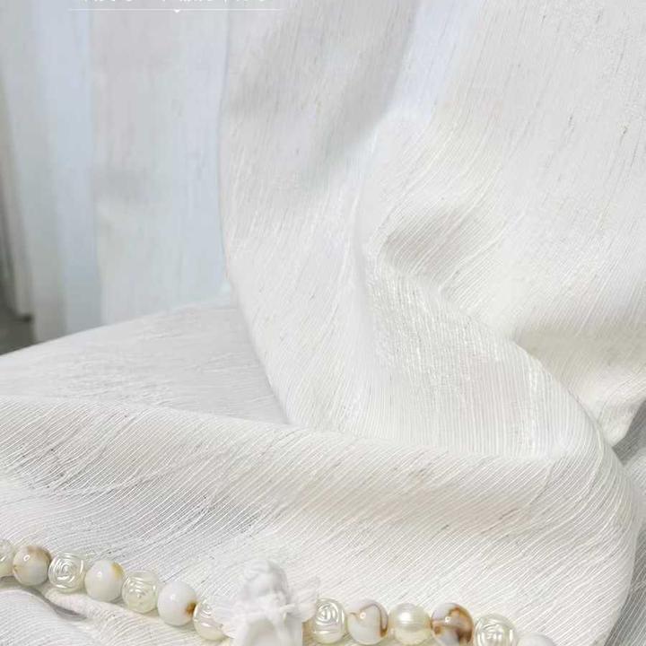 【现货+运费险】望舒Moon窗帘2025亚麻纱提花纱帘禅意空间成品窗帘