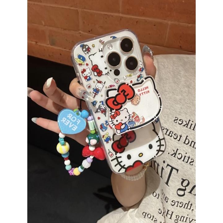 奥菲顿满屏kt瑶瑶乐挂件适用iPhone16大孔手机壳华为vivo小米oppo