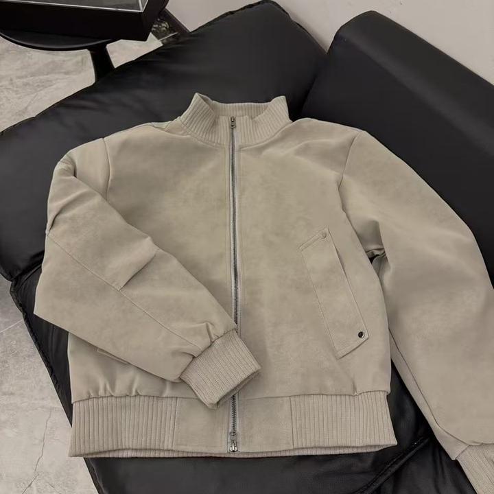 2025学院风春秋款美式街头男女同款宽松夹克情侣外套潮牌时尚上衣