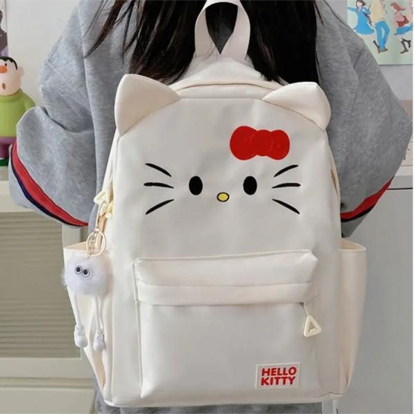 日系Hellokitty书包少女可爱初中学生背包卡通校园小众双肩包V418