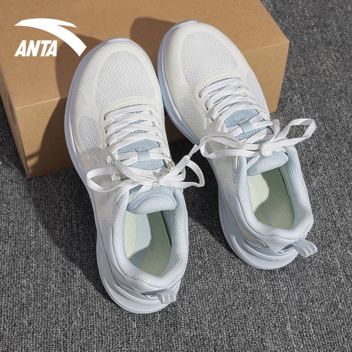 安踏跑步鞋女款秋季新款漫步正品休闲百搭女鞋通勤透气运动鞋子女