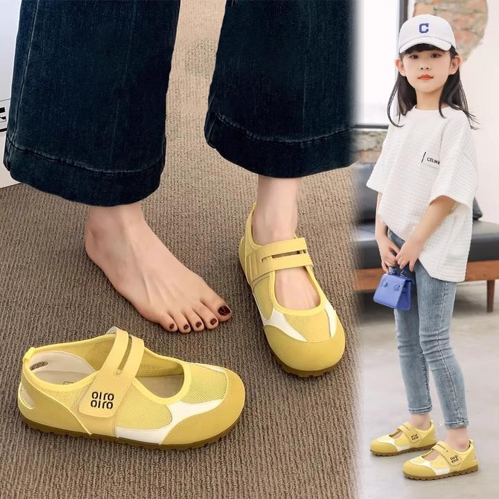 女童包头凉鞋2025新款夏款时尚儿童运动单鞋网面透气罗马鞋女童鞋