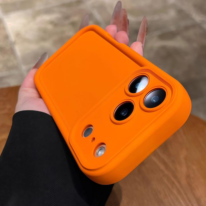 星宇橙适用苹果17promax手机壳硅胶全包iphone16pro新款气囊纯色