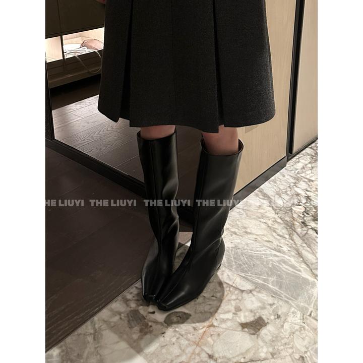 【LIUYI】气质高筒内增高显腿细高级感长靴2893