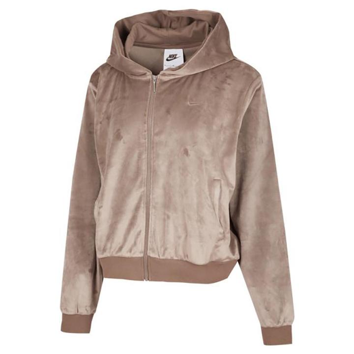 NIKE耐克女子 W NSW NK CHLL VLR FZ HDY针织连帽外套HJ0958-233