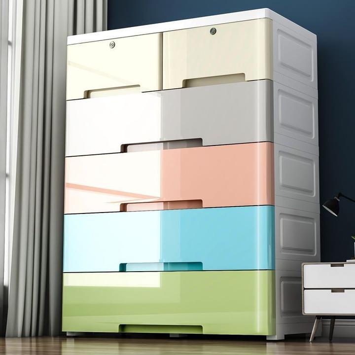 收纳柜子超大号宽加高加厚儿童储物柜多功能抽屉式五斗整理柜