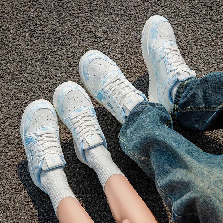 FOXER小白鞋新款拼色耐磨厚底板鞋情侣休闲板鞋潮鞋鞋子夏季春季