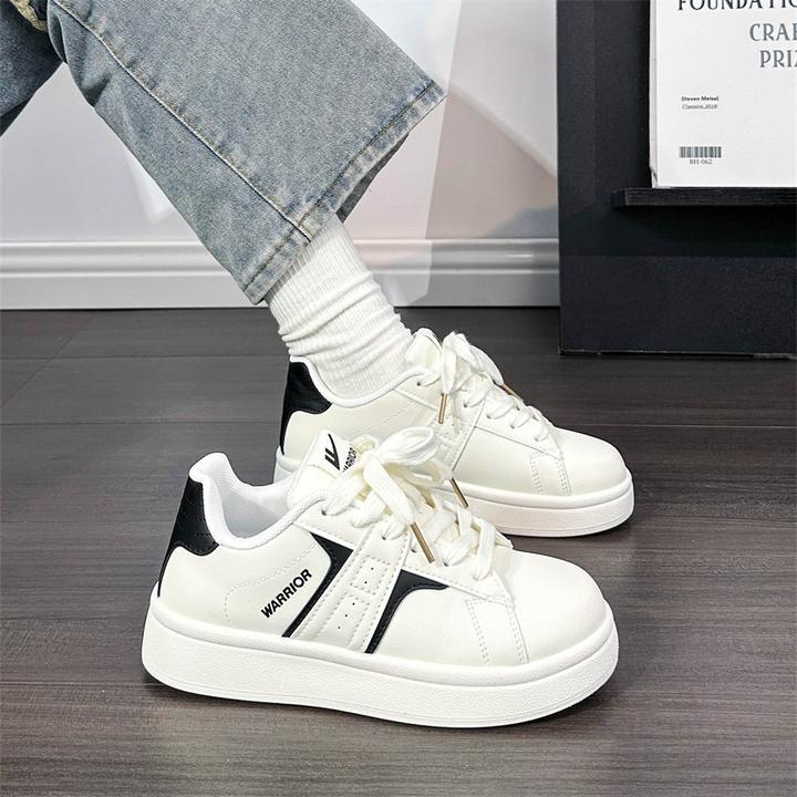 Warrior/回力回力爆款黑白百搭轻便休闲小白鞋女款透气运动休闲鞋