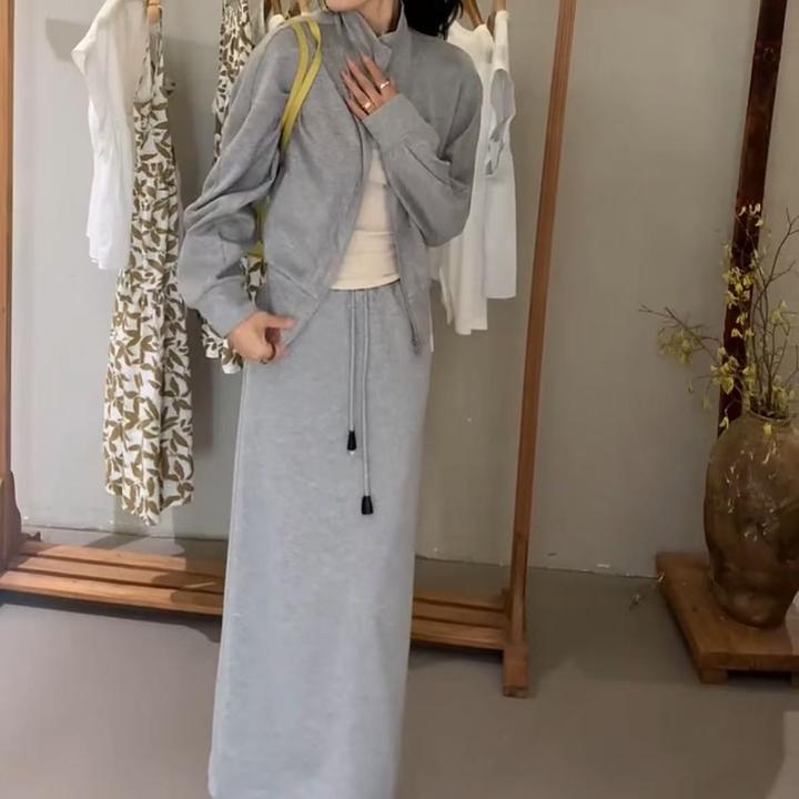 2025春季新款时尚显瘦气质女士网红洋气两件套百搭款D7468