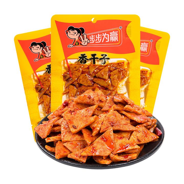 步步为赢香干子50克香干豆腐干豆干豆制品年货湖南特产解馋零食品