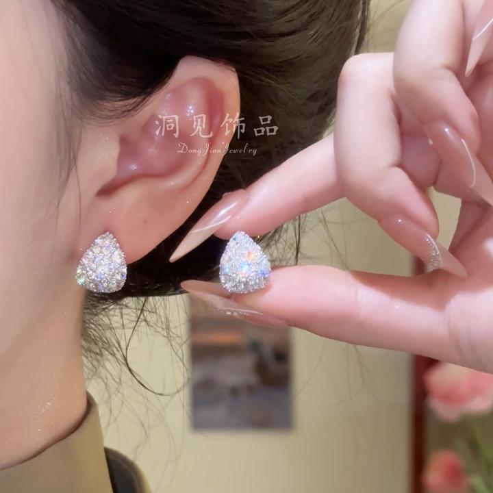 【闪耀心河】耳饰银色女日韩纯手工小众冷淡风素款ES788