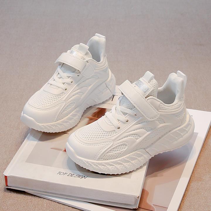 女童小白鞋2025春秋新款透气儿童白色运动鞋六一校园学生演出鞋子