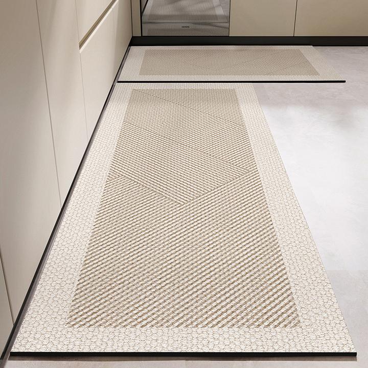 免洗可擦厨房地垫耐脏防滑进门口脚垫吸水软硅藻泥厨地垫长条垫子