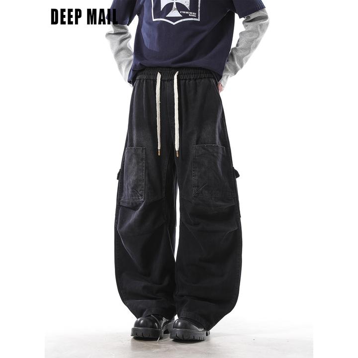 DEEPMAIL'口袋裤'复古微弹力美式工装男廓版大口袋休闲裤长裤