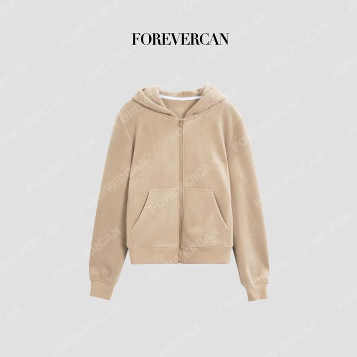 FOREVERCAN“袋鼠卫衣”慵懒休闲百搭显瘦连帽卫衣WC24048