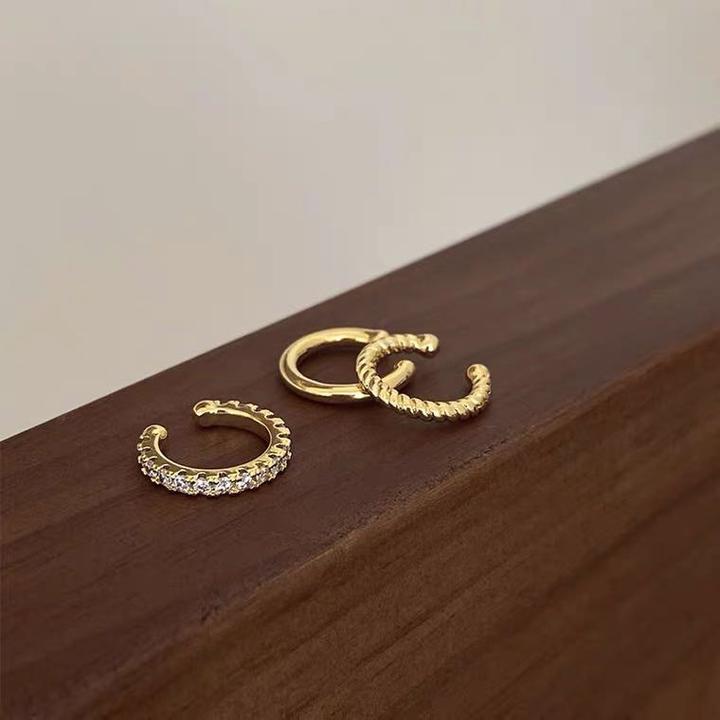 铜合金耳饰 个性简约精致高级感耳夹无耳洞女气质时尚耳环耳骨夹