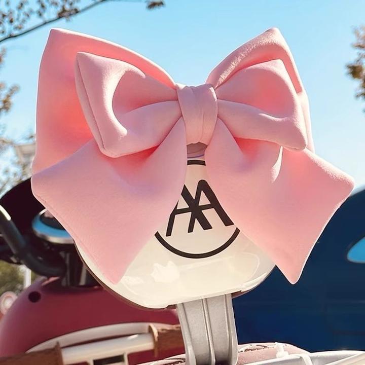 摩托车电瓶车后座汽车装饰晴天露娜车电动车摆件后座尾贴蝴蝶结