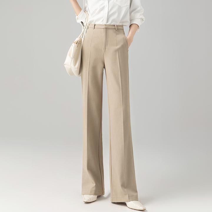 微喇阔腿裤女秋西装女裤新款2025爆款时尚气质垂感显瘦直筒喇叭裤