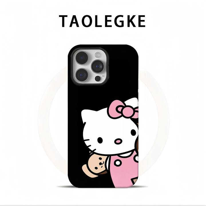 可爱凯蒂猫适用苹果17/16pro/15等多款手机的防摔手机壳
