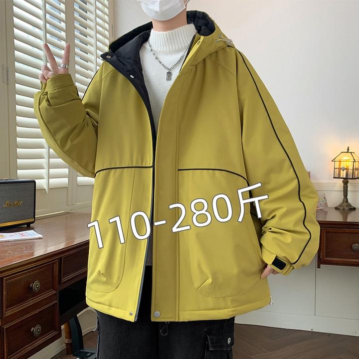 冬季新款大码棉衣男保暖加厚防寒棉袄胖子加肥加大码宽松潮流棉服