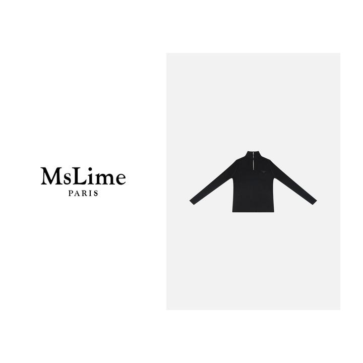 王嬛嬛MsLime‘空悦’时尚休闲气质毛针织衫 HC2D3097