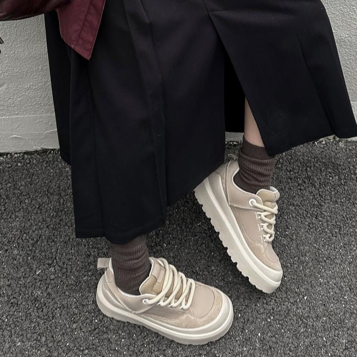 G712-1 SGITR TWTW新款小个子厚底增高板鞋女秋季时尚百搭休闲鞋