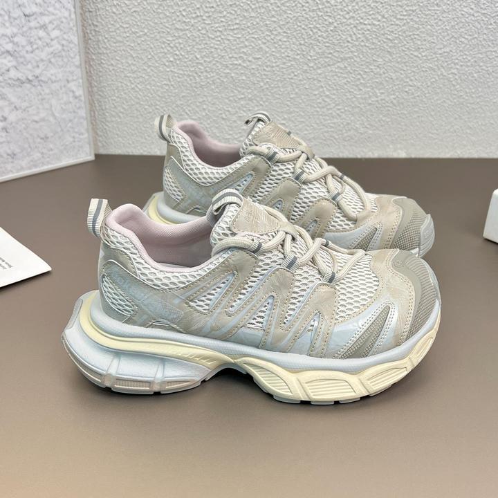 欧货厚底老爹鞋女2025夏季新款网面透气设计款巨软运动休闲鞋