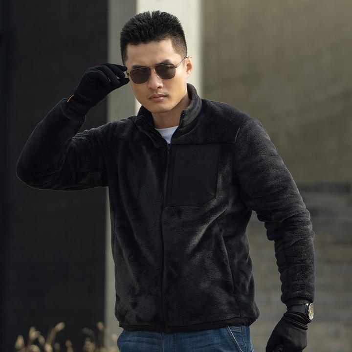 【龙牙】隐松保暖抓绒衣加强版轻盈柔软舒适保暖抓绒外套男士衣服