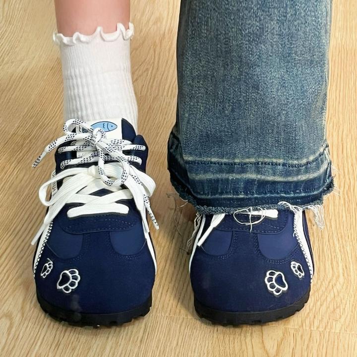 环球秋冬加绒保暖德训鞋女款2025新款时尚百搭轻便板鞋低帮休闲鞋