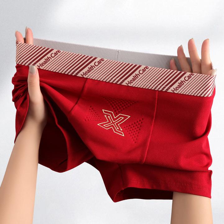 7A抗菌男士内裤棉质平角裤男新款舒适运动健康私处生蚝素透气四角