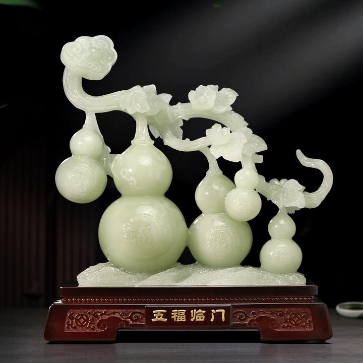 葫芦摆件高档家居客厅玄关博古架装饰品乔迁新居新家入伙定制礼物