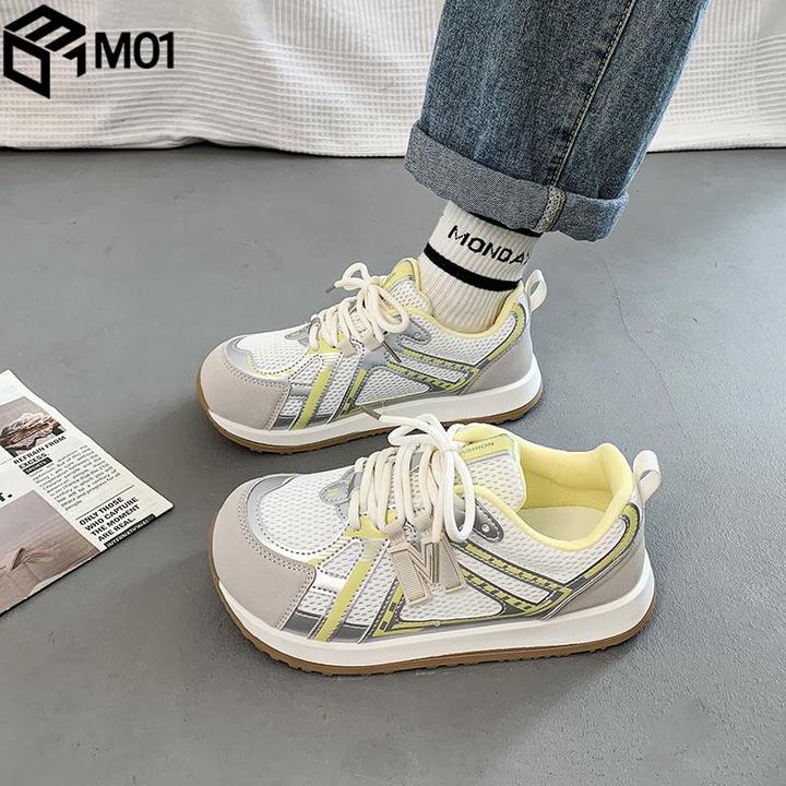 M01阿甘鞋女2025年夏季新款透气厚底百搭休闲德训鞋轻便运动板鞋