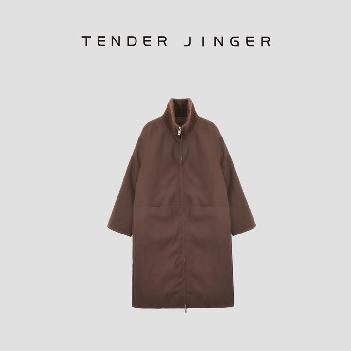 Tender Jinger｜双面穿90鹅绒翻领菱格鹅绒服T54HDD50140