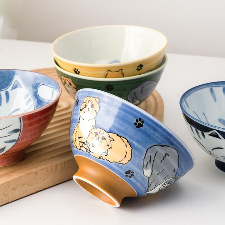 【套装】美浓烧日本进口陶瓷饭碗小号家用日式网红高颜值釉下彩饭碗