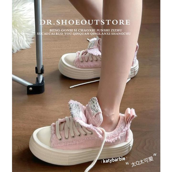 【DR官方正品】OMG简直太美国潮鞋子赵思露同款5cm厚底增高松糕板鞋