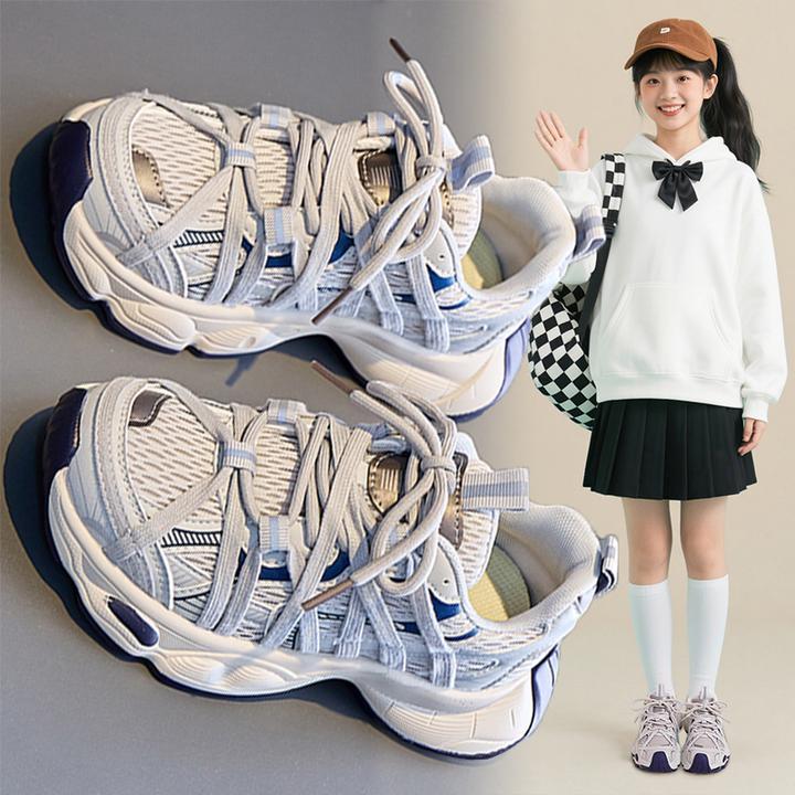 女童老爹鞋2025秋冬新款儿童休闲时尚单鞋子中大童学生爆款运动鞋