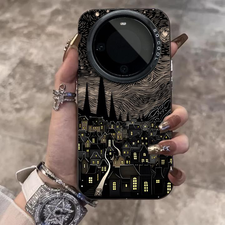 四星空小镇适用华为mate70pro手机壳防摔Pura80pro保护套60p艺术
